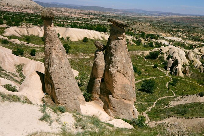 2 Days Cappadocia Red and Green Tour from Istanbul by Flight - Pigeon Valley and the return flight: ending on soft rock shapes