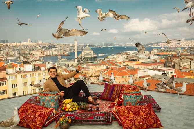 All Inclusive Full Day Luxury Istanbul Photo Shoot Tour - Galata Köprüsü: fishing activity and a tower-and-mosque combo