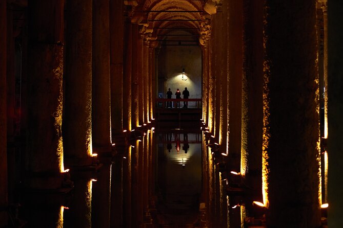 Basilica Cistern Skip-the-Ticket-Line Entry with Audio Guide - Entering the Basilica Cistern’s underground world of 336 columns