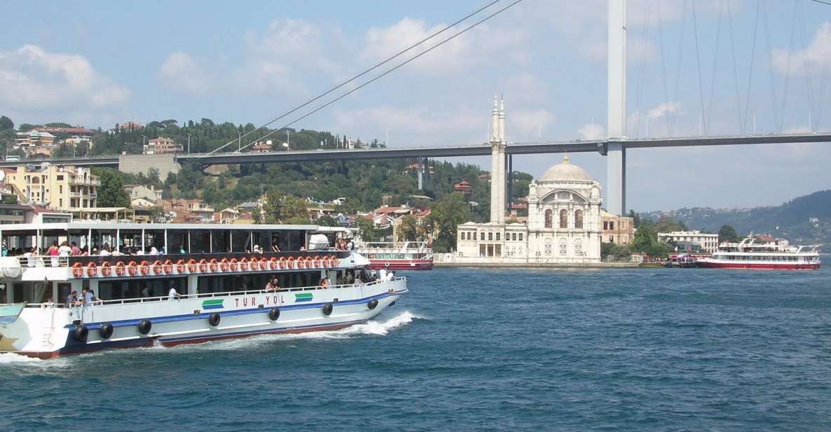Bosphorus Tour With Lunch - The 1.5-Hour Boat Ride: Bosphorus Bridge, Palaces, Fortress Views