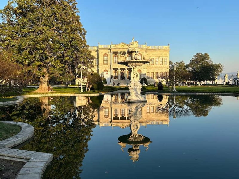 Dolmabahce Palace & Harem Fast-Track Entry with Audio Guide - Dolmabahce Palace Garden and exterior views of the Bosphorus