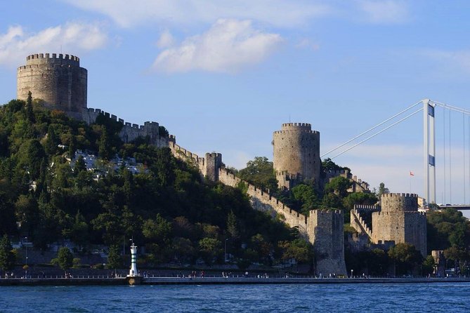 Dolmabahçe Palace with Bosphorus Cruise - From the water: Bosphorus cruise and Rumeli Fortress from the sea