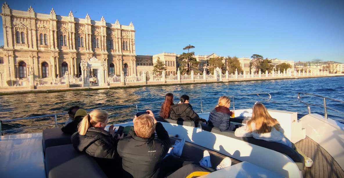 Guided Dolmabahce Palace Tour with Bosphorus Sunset Cruise - 2.5 hours on a 25-meter luxury yacht at sunset