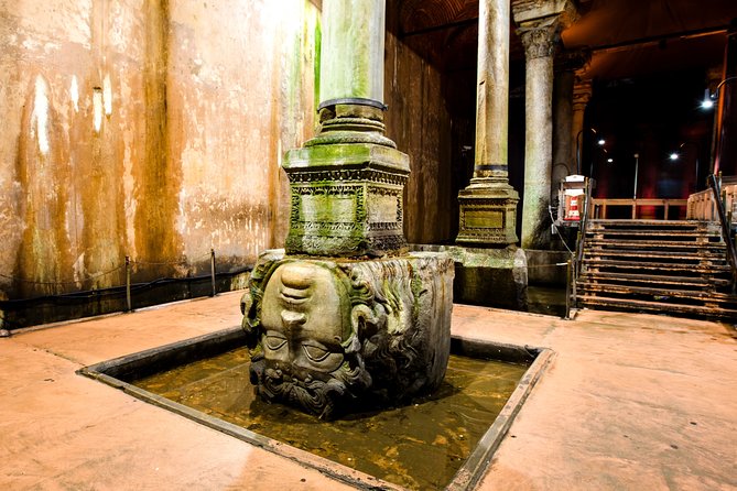 Istanbu City Walk: Topkapi Palace, Harem, & Basilica Guided Tour - Basilica Cistern: Medusa myth, 4th-century engineering, and modern lighting