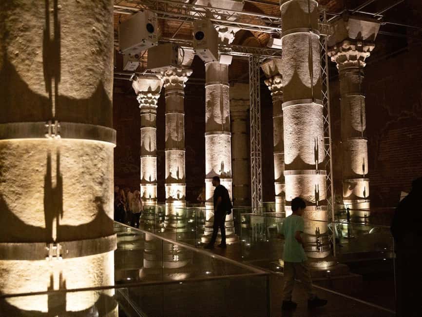 Istanbul: Cistern of Theodosius Entry Ticket and Audio Guide - What to notice inside: marble columns, 45 sail vaults, and 11-meter ceilings