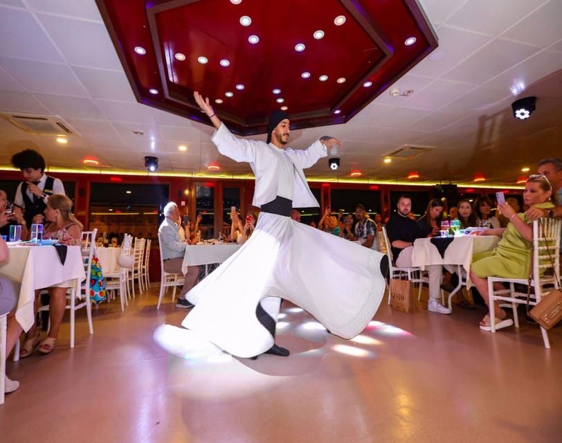 Istanbul: Dinner Cruise & Dance Shows with Private Table - The Bosphorus route: Dolmabahçe, the bridge, and Maiden’s Tower at night