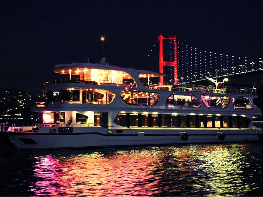 Istanbul: Dinner Cruise with Hotel Pickup & Optional Drinks - Bosphorus Night Views: Dolmabahçe, Ortaköy Mosque, Palaces, and Towers
