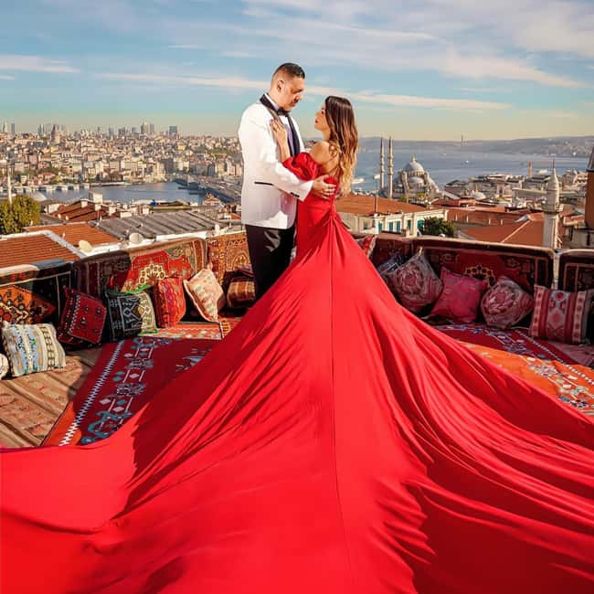 Istanbul: Photoshoot with Professional Photographer - Rooftop Flying Dress and Lightroom Shooting: The Extra-Fee Stylized Option