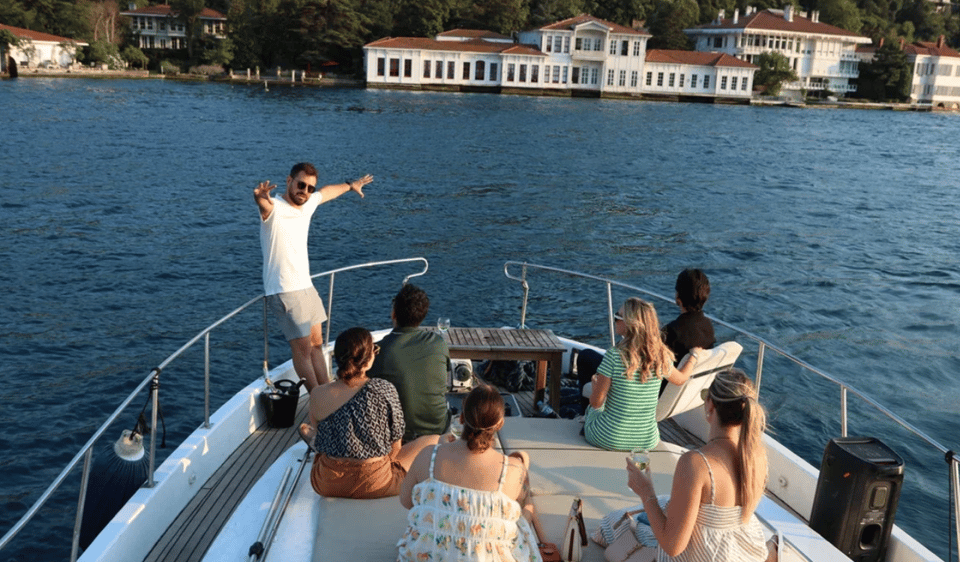 Istanbul: Small Group Yacht Tour with Unlimited Wine - The live guide experience: Simon and Georgina’s style