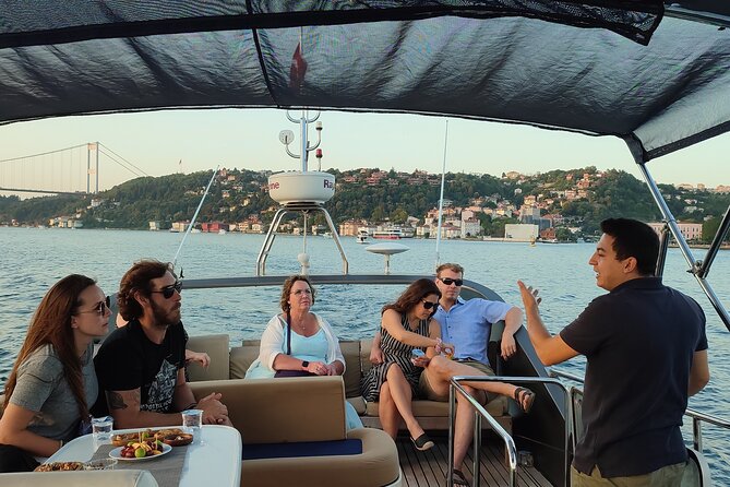 Istanbul Sunset Cruise on Luxury Yacht - Guided Group Cruise - Ortaköy Mosque and the Bosphorus Bridge Foot View