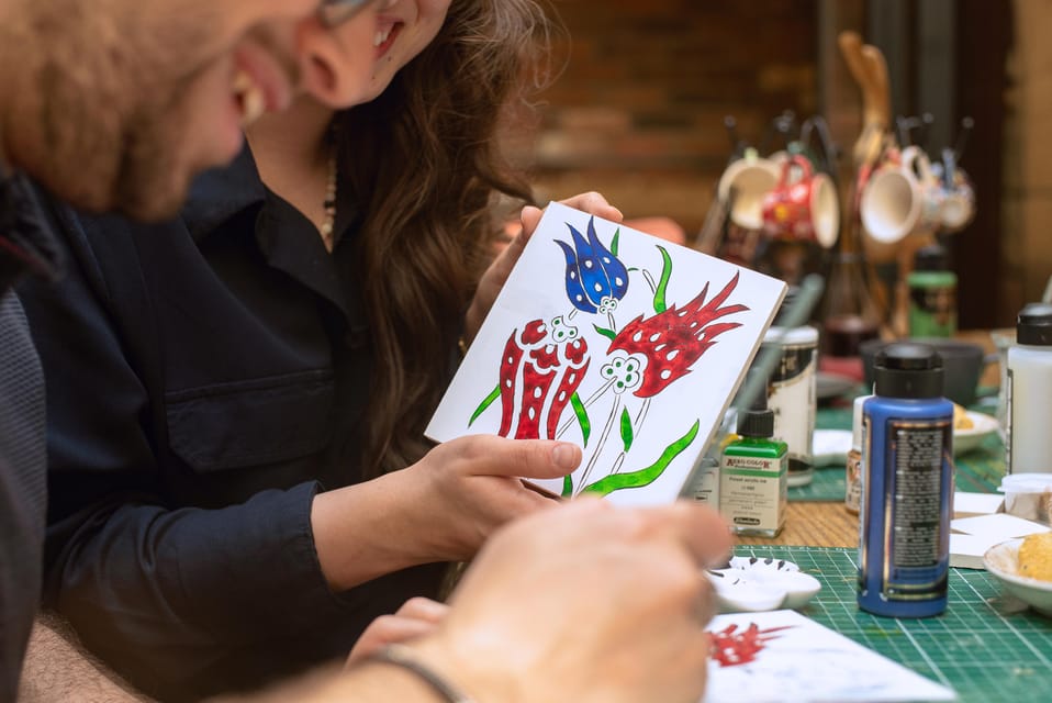 Istanbul: Turkish Tile Painting & Ceramic Workshop w/ Snacks - The best part: patient teaching (and people who actually stick with you)