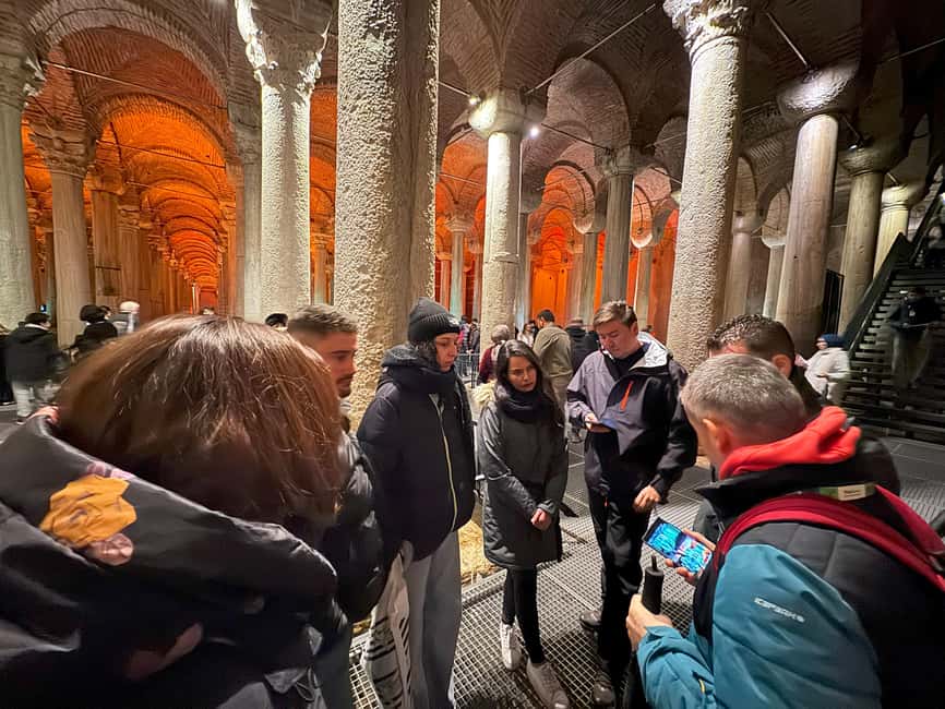 Istanbul Walking Tour: Mosques, Palace, Cistern with Lunch - Basilica Cistern: Roman reservoir vibes in the best way