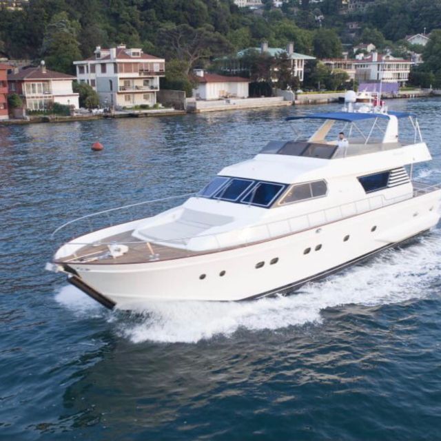 Istanbul:Golden Horn&Bosphorus Sunset Cruise on Luxury Yacht - Fatih Sultan Mehmet Bridge area: another “scale shock”