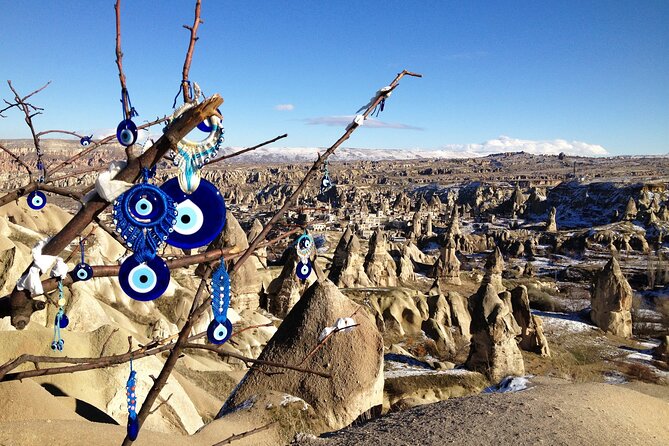 Semi-Private Cappadocia Day Tour from Istanbul, Cappadocia Hotels - Ortahisar Panorama: the rock castle view from town center