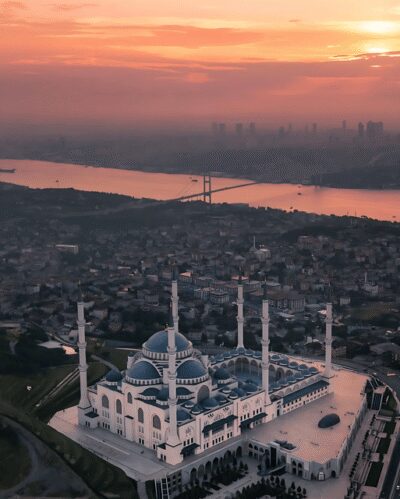 Tour to Camlica Hill, Camlica Mosque & Camlica Tower - Camlica Mosque: Ottoman grandeur, plus a real dress-code reality check